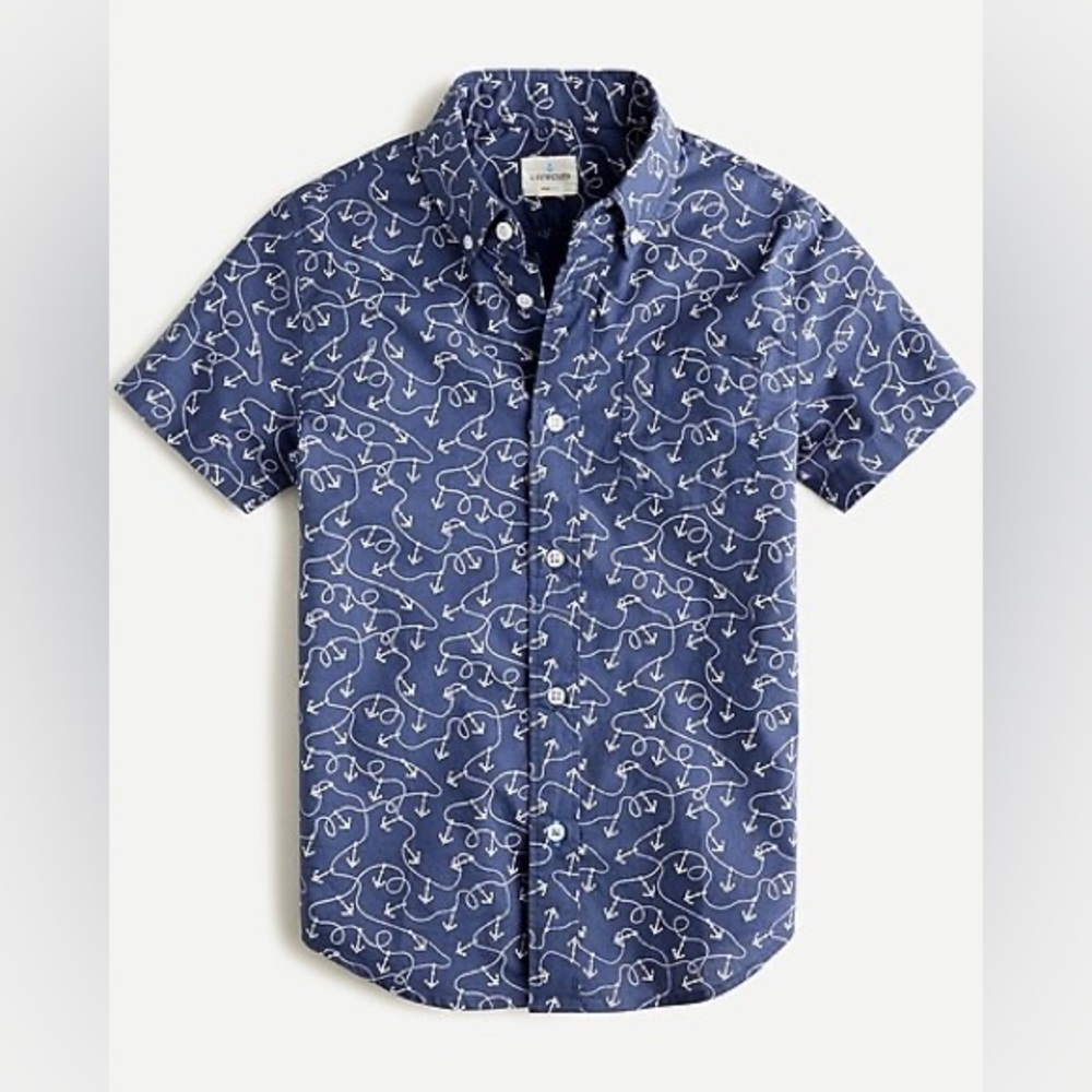 🆕 J. Crew Cuts Anchor Rope Poplin Shirt